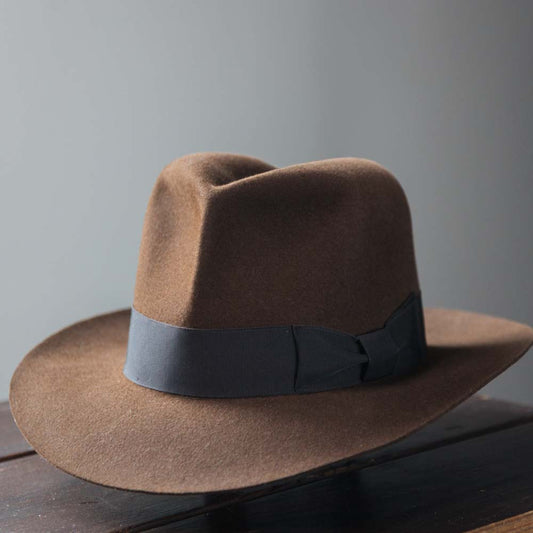 Raiders of The Lost Ark style Indiana Jones Fedora Nutmeg Color