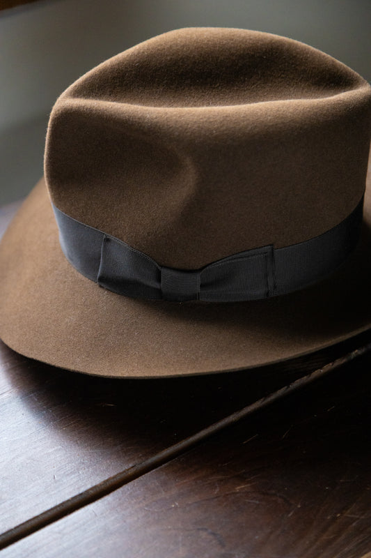 Raiders of The Lost Ark style Indiana Jones Fedora Nutmeg Color
