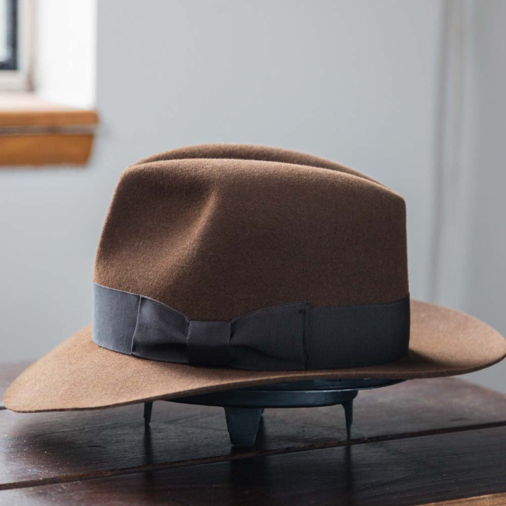 Raiders of The Lost Ark style Indiana Jones Fedora Nutmeg Color